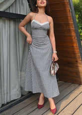 Retro Gingham Dress