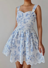 Blue Floral Sun Dress