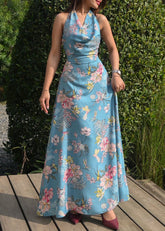 Flora Cowl Neck Dress