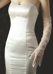 Sheer Extra Long Gloves (white)
