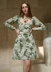 Tropical A-line Dress
