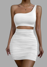 Grunge One Shoulder Dress