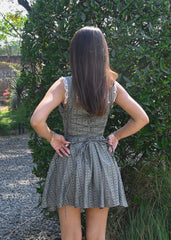 Graphite Tie-Up Dress