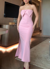 Brietta Bow Slit Dress