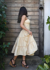 Cream Ruffle Sundress