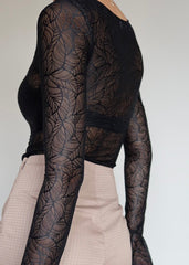 Leaf Sheer Top
