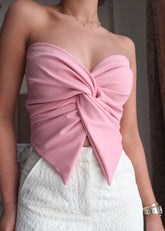 Twist Front Tube Top