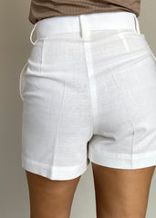 Tailored Linen Shorts