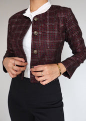 Cherry Tweed Jacket