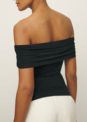 Ruched Off Shoulder Top