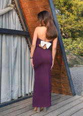 Merlot Cowl Neck Dress