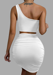 Grunge One Shoulder Dress