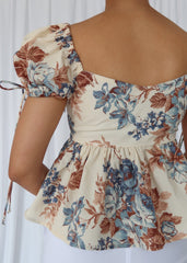 Vintage Floro Puff Top