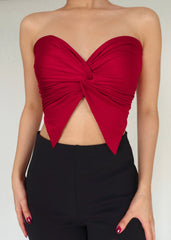 Twist Front Tube Top