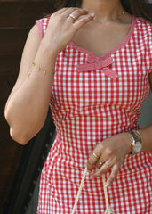 Cherry Gingham Dress