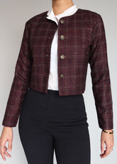 Cherry Tweed Jacket