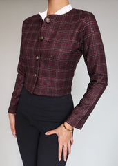 Cherry Tweed Jacket