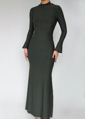 Olivine Backless Dress