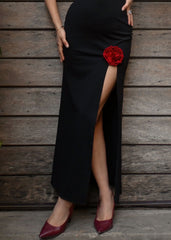 Rose Slit Dress