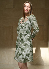 Tropical A-line Dress