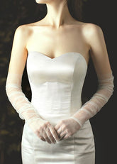 Sheer Extra Long Gloves (white)