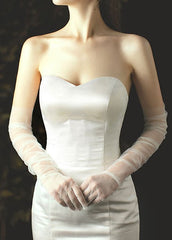 Sheer Extra Long Gloves (white)