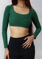 Aria Scoop Neck Crop Top