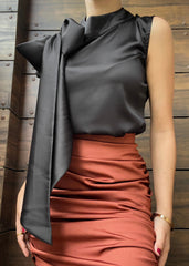 Satin Bow Top