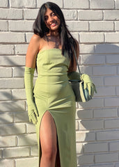 Long Classic Dress & Gloves Set