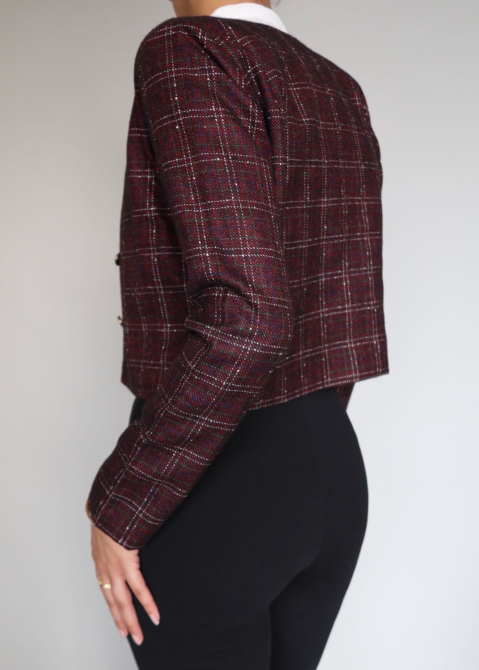 Cherry Tweed Jacket