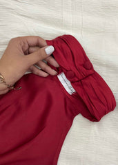 Ruched Backless Top