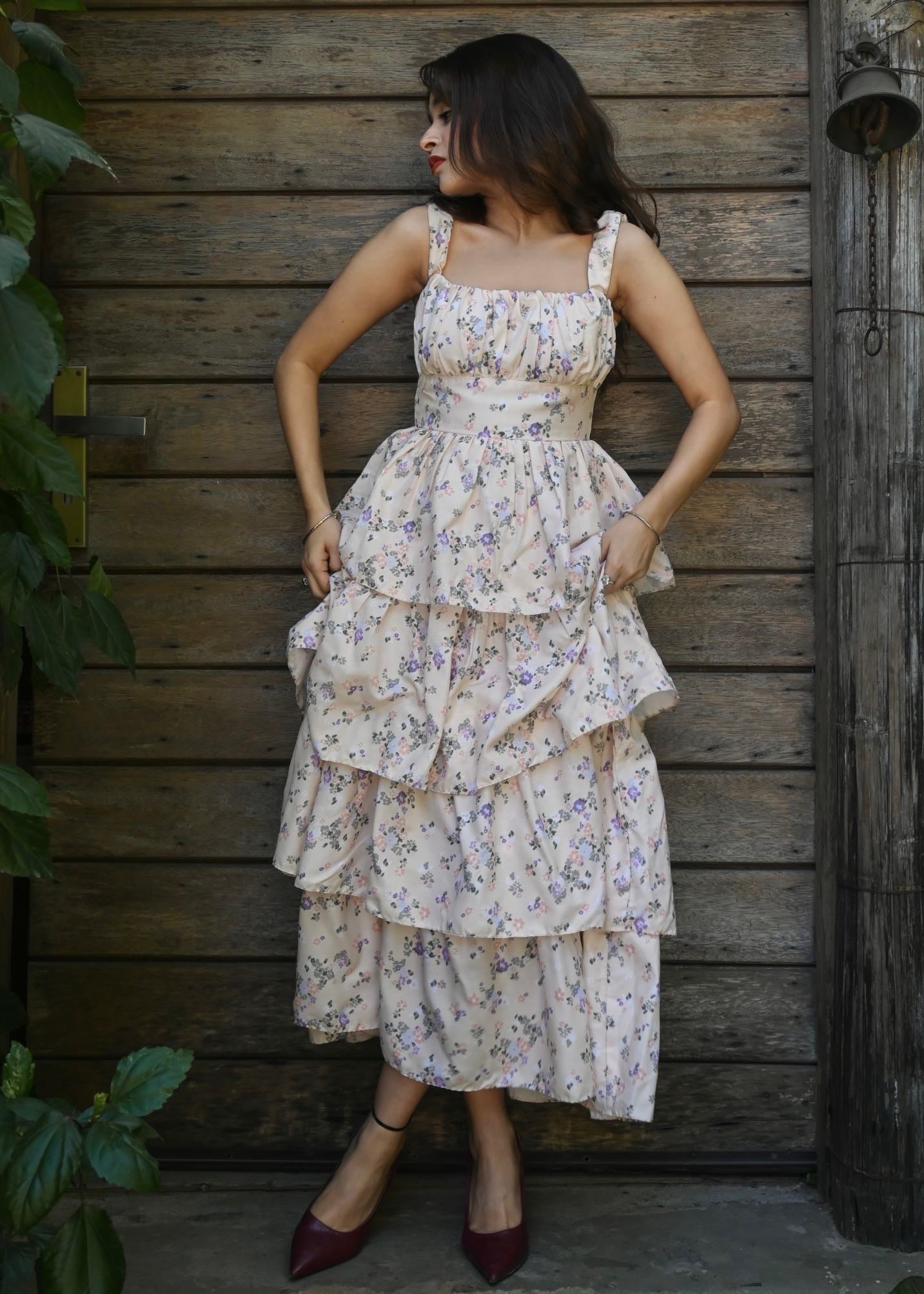 Floral Ruffle Dress