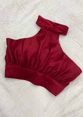Ruched Backless Top