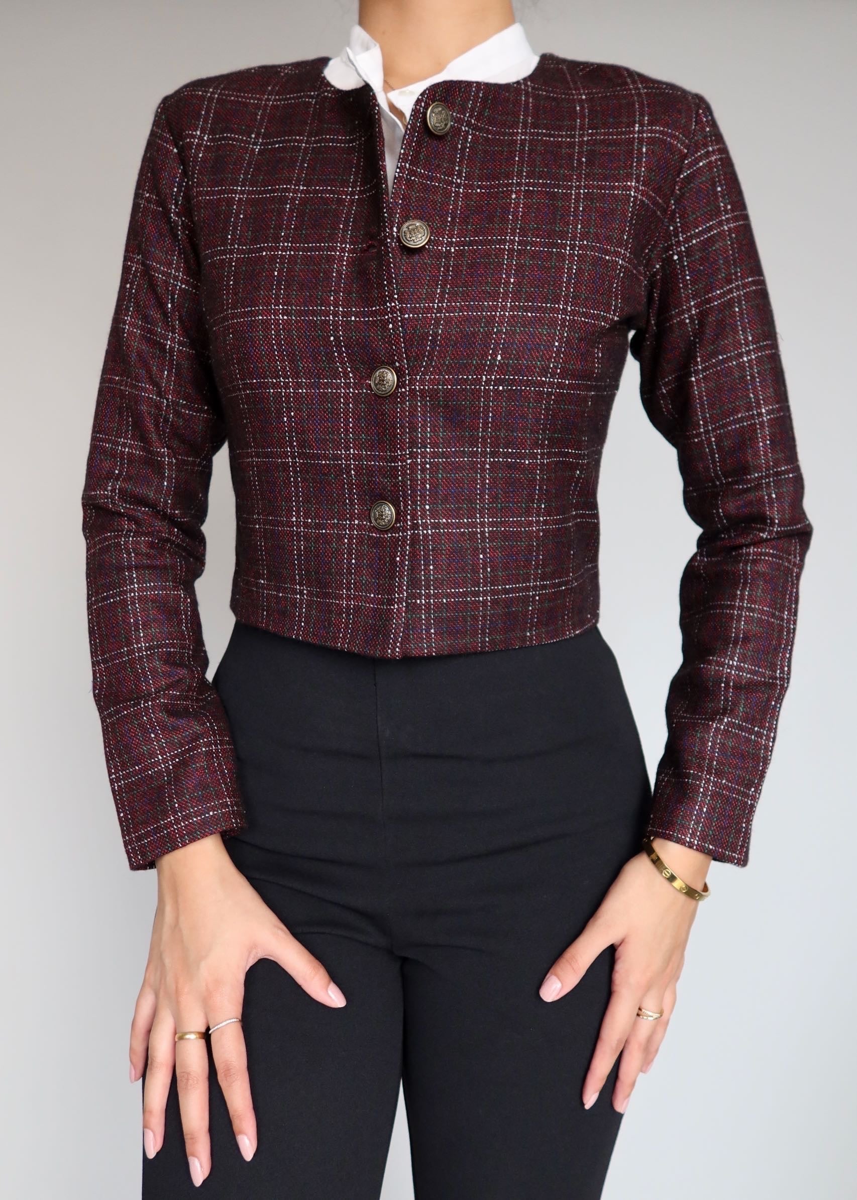 Cherry Tweed Jacket