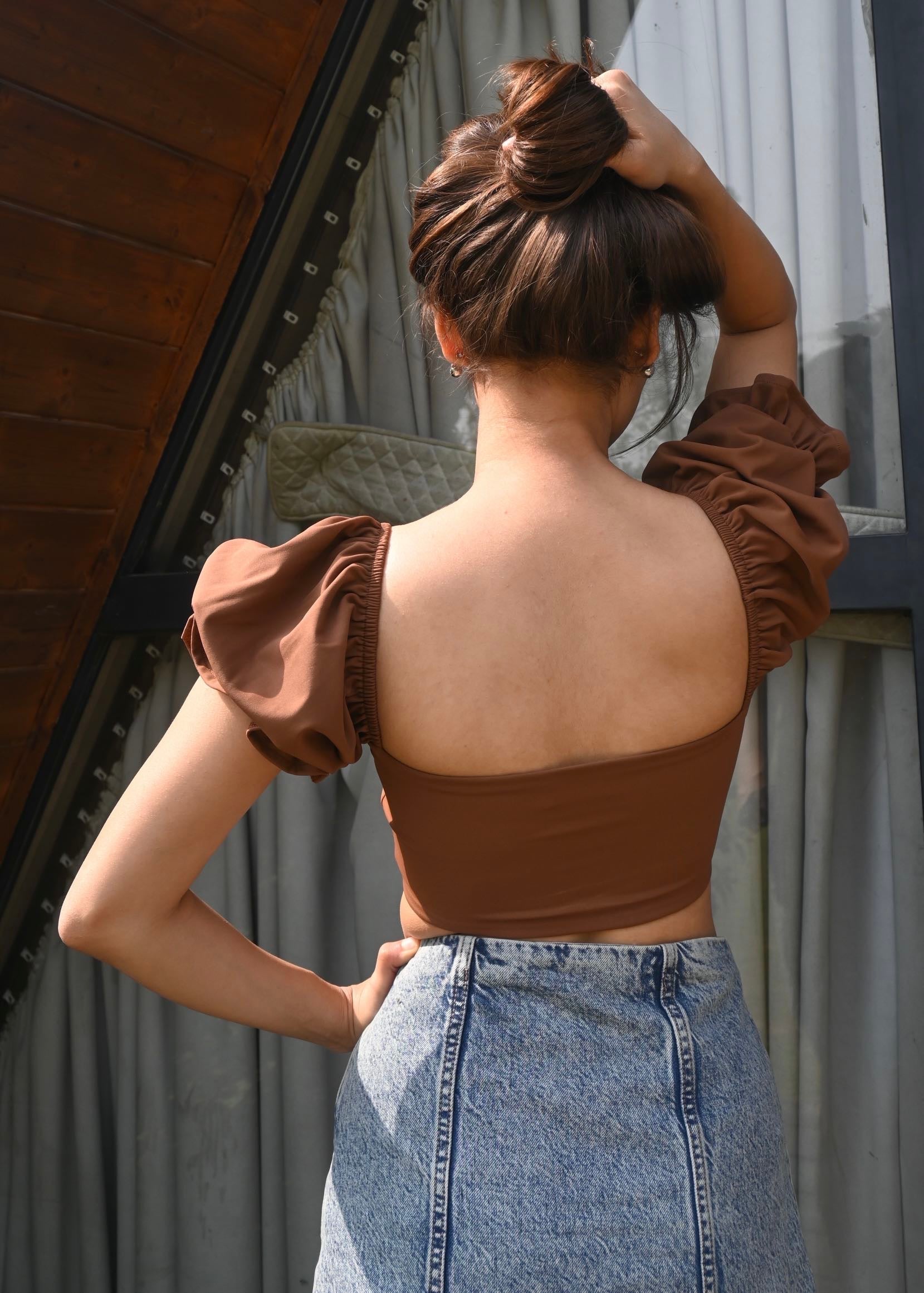 Pearl Puff Top