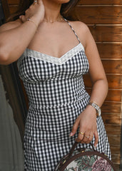 Retro Gingham Dress