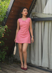 Cherry Gingham Dress