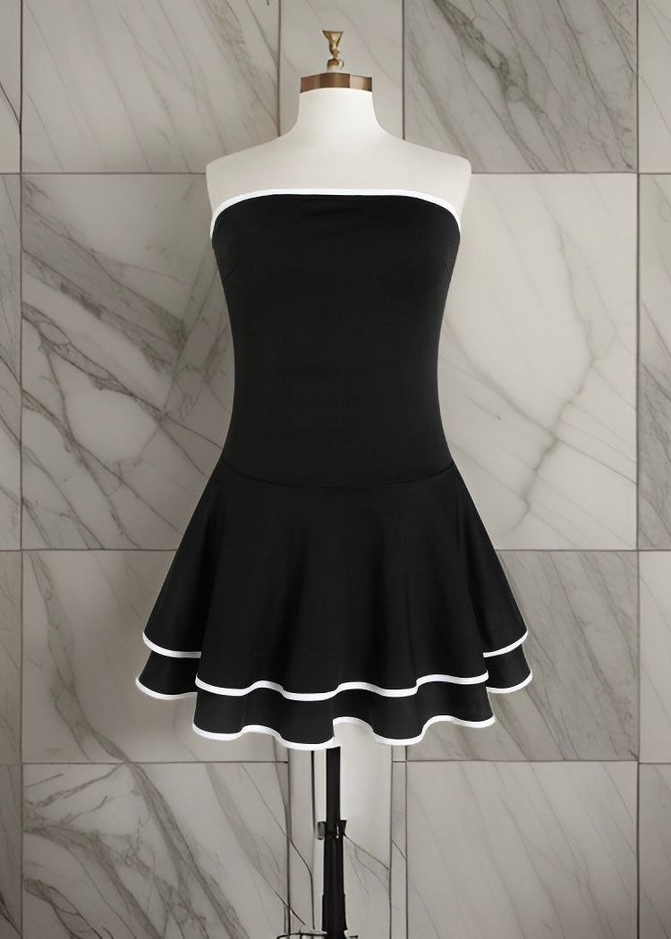 Contrast Binding Dress