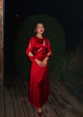 Cynthia Satin Dress