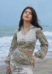 Satin Printed Shirt