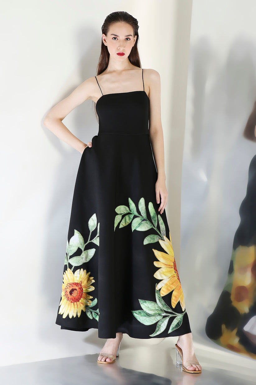 Olive dress embodies elegance