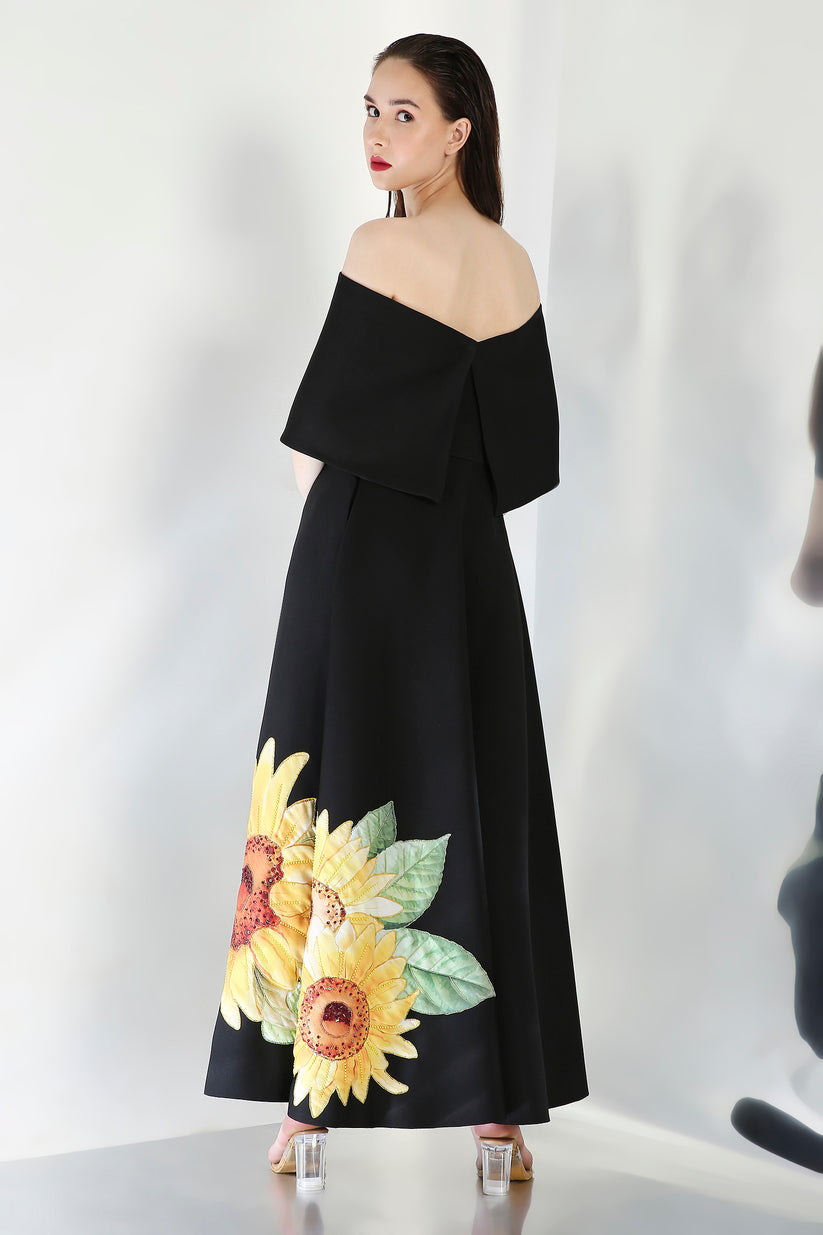 Olive dress embodies elegance