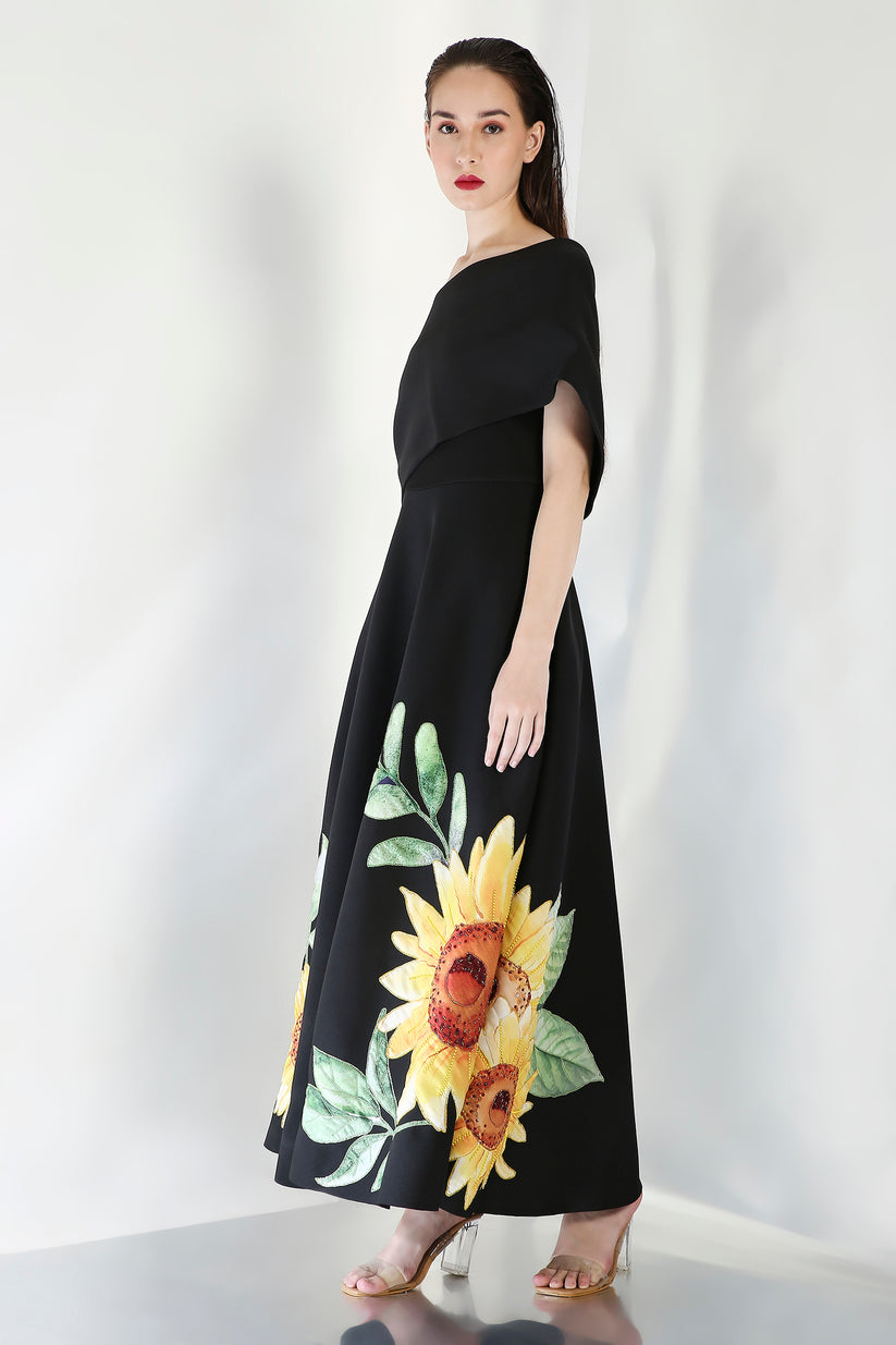 Olive dress embodies elegance