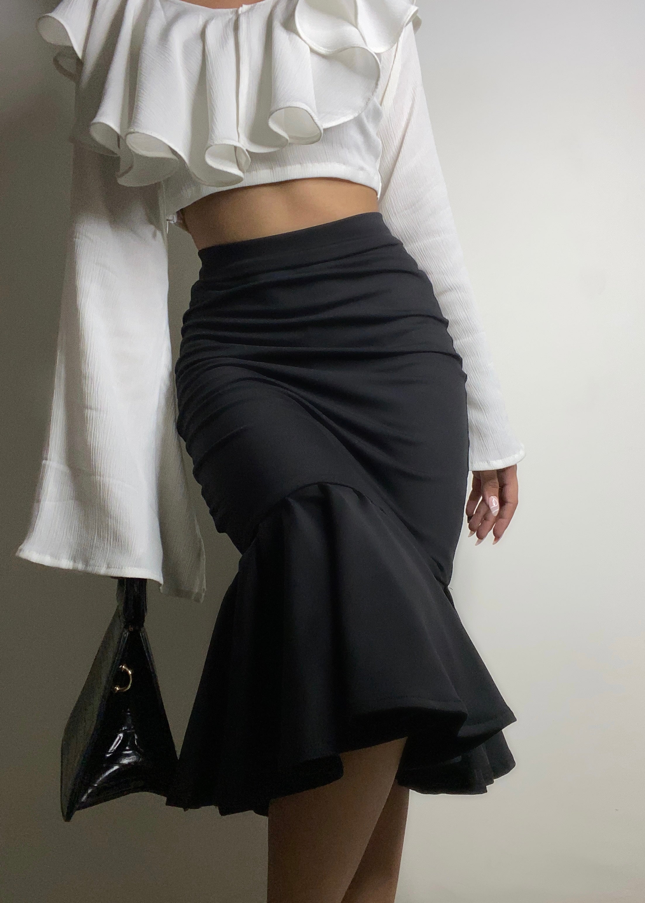 Crinkle Flare Top